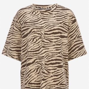 Superblød t-shirt med zebramønster