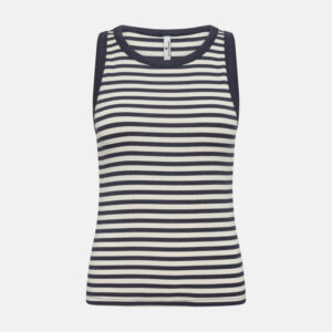Tanktop "rib" | Bambusviskose | Blåstribet