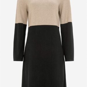 Tofarvet, fintstrikket kjole