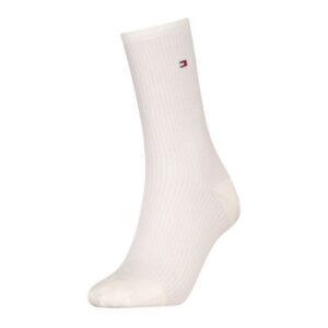 Tommy Hlfiger Women Premium Stripe Socks Strømper Offwhite Str 35/38 Dame