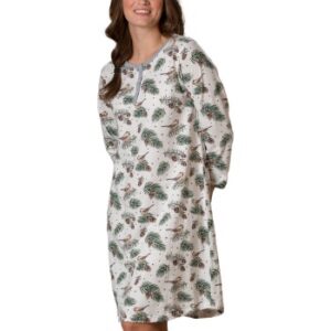 Trofe Pinecone Long Sleeve Big T Flerfarvet bomuld Medium Dame