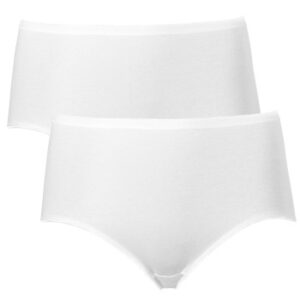 Trofe Seamless Maxi Briefs Trusser 2P Hvid bomuld Medium Dame