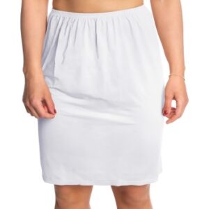 Trofe Slip Skirt Short Hvid Medium Dame