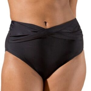 Trofe Solid C-Cut Twist Brief Sort 46 Dame