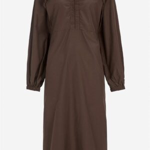 Vævet kjole i poplin