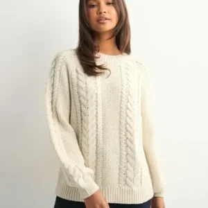 Vero Moda - Hvid - Awtoa Ls O-Neck Knit Noos