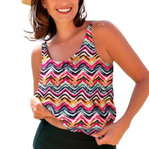 Wiki Jamaica Tankini Top Flerfarvet C/D XL Dame