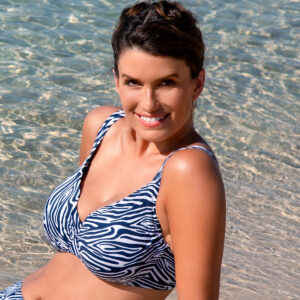 Wiki Milano bikini top med bøjle, blå, Størrelse: 70E, Dame