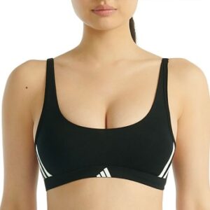 adidas BH Sport Active Essentials 3 Stripes Bralette Sort bomuld X-Small Dame
