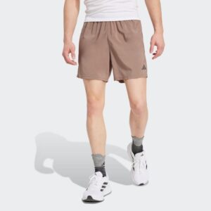 adidas Own The Run B Shorts Str. S 7 Inch Herre - Komfortable løbeshorts i brun til træning og fritid