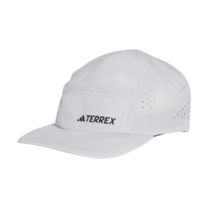 adidas Terrex 5P Solid Cap Str. OSFW Hvid Unisex - Letvægts cap til løb og udendørs aktiviteter