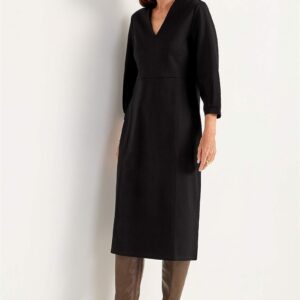 Elegant, v-udskåret jerseykjole Lisa