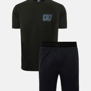 Pyjamas m. shorts | 100% bomuld | Mørk grå