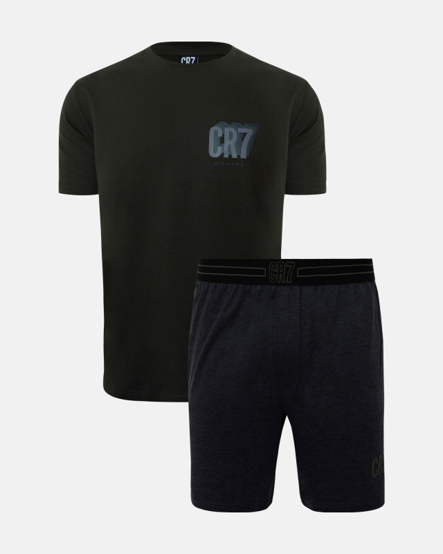 Pyjamas m. shorts | 100% bomuld | Mørk grå Pyjamas m. shorts | 100% bomuld | Mørk grå