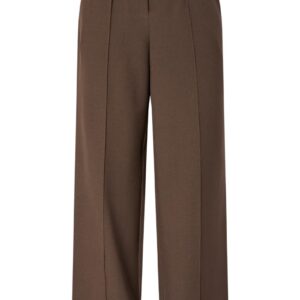 YAS - Bukser - Reemaj HW Pant - Chocolate Brown