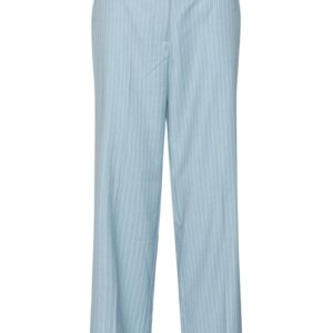 A-View - Bukser - Annali Pants Stripe - Light blue/White stripe