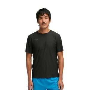 HOKA Airolite Run SS Tee 2.0 Str. S Sort Herre