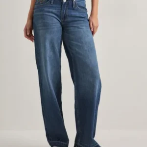 Nelly - Blå - No Waist Loose Jeans