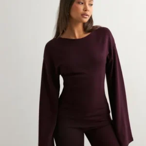 Nelly - Rød - Luxury Wide Sleeve Sweat