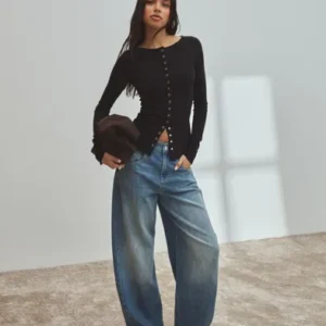 Nelly - Sort - Front Button LS Top