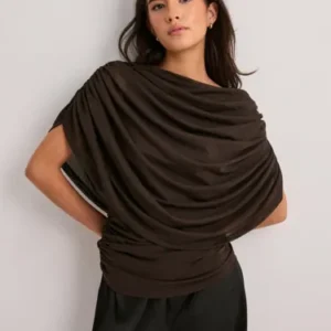 Neo Noir - Brun - Cottuna Drapy Mesh Top