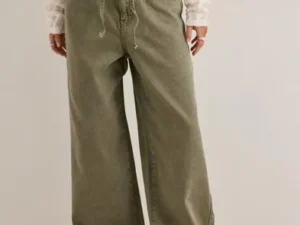 Only - Grøn - Onltory Mw Loose String Pant Pnt