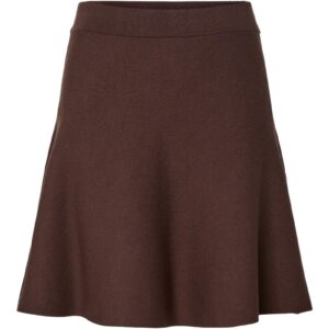 Y.A.S - Nederdel - Fonny HW Knit Skirt - Chocolate Brown