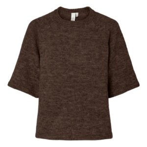 Y.A.S - Strik - Anne 2/4 Knit - Chocolate Brown