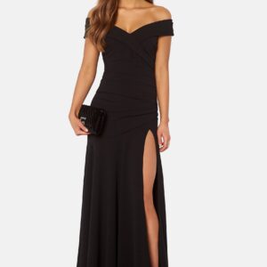 Bardot Pleat Maxi Split