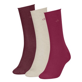 Calvin Klein Strømper 3P Classic Socks For Women Flerfarvet Str 39/42 Dame Calvin Klein Strømper 3P Classic Socks For Women Flerfarvet Str 39/42 Dame