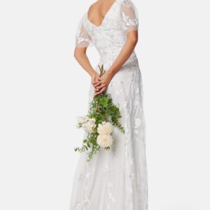 Embroidered Flutter Maxi