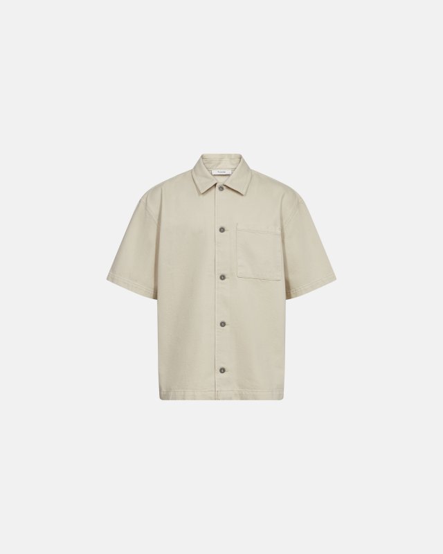 Kortærmet skjorte "noah" | 100% bomuld | Off white Kortærmet skjorte "noah" | 100% bomuld | Off white