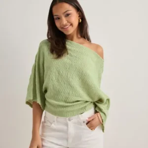 Nelly - Grøn - Elegant Structure Poncho Top
