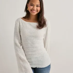 Nelly - Hvid - Elegant Structure Ls Top