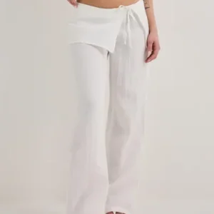 Nelly - Hvid - Skirt Detail Pants