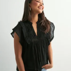 Neo Noir - Sort - Jayla S Voile Top