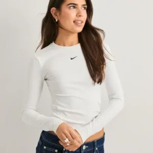 Nike - Hvid - W Nk One Df Fttd Ls Top