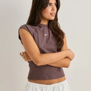 Nike - Lilla - W Nsw Chill Knit Rib Ss Top