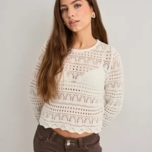 Only - Hvid - Onlelke Life Ls Pullover Knt Noos