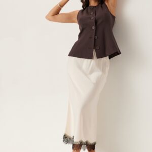 Satin Lace Midi