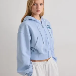 Nike - Blå - W Nk Phnx Flc Fz Hd Gls