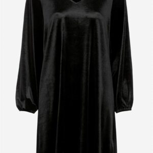 V-udskåret fløjlskjole