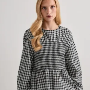 Vero Moda - Ternet/Stribet - Vmcania Ls Smock Top Wvn