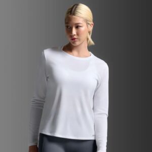 2XU Aero Mesh Long Sleeve Str. L Hvid Dame