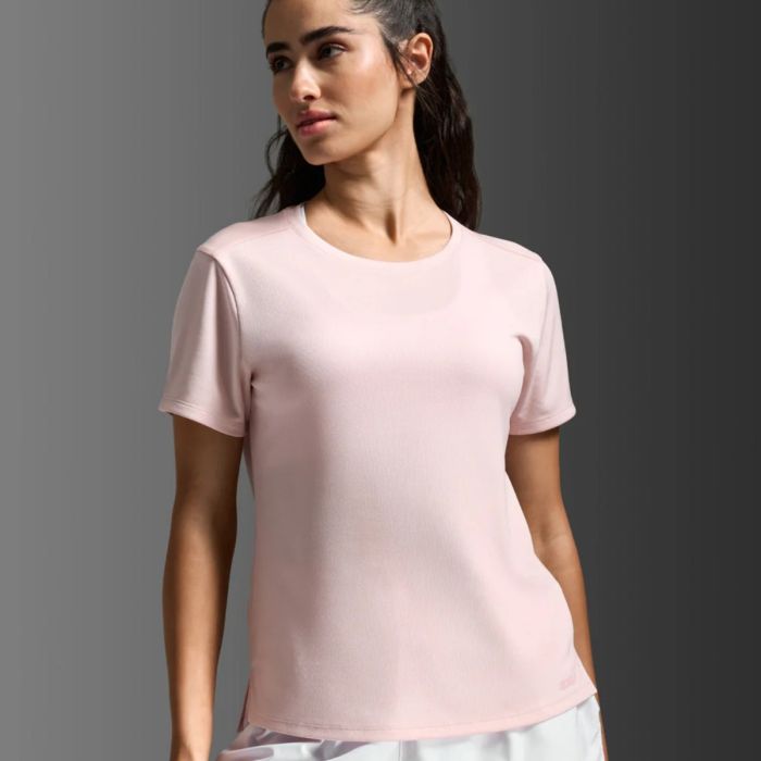 2XU Aero Mesh Tee Str. L Pink Dame 2XU Aero Mesh Tee Str. L Pink Dame