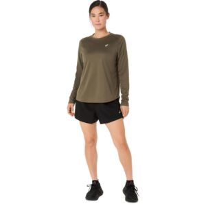 ASICS Core LS Top Str. L Grøn Dame