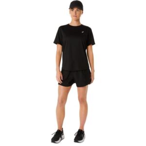 ASICS Core SS Top Str. L Sort Dame