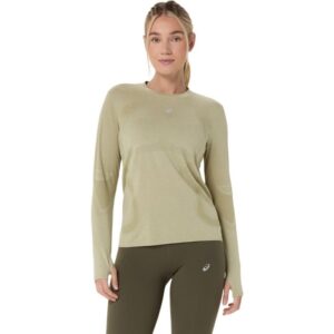ASICS Road Seamless LS Top Str. L Grøn Dame