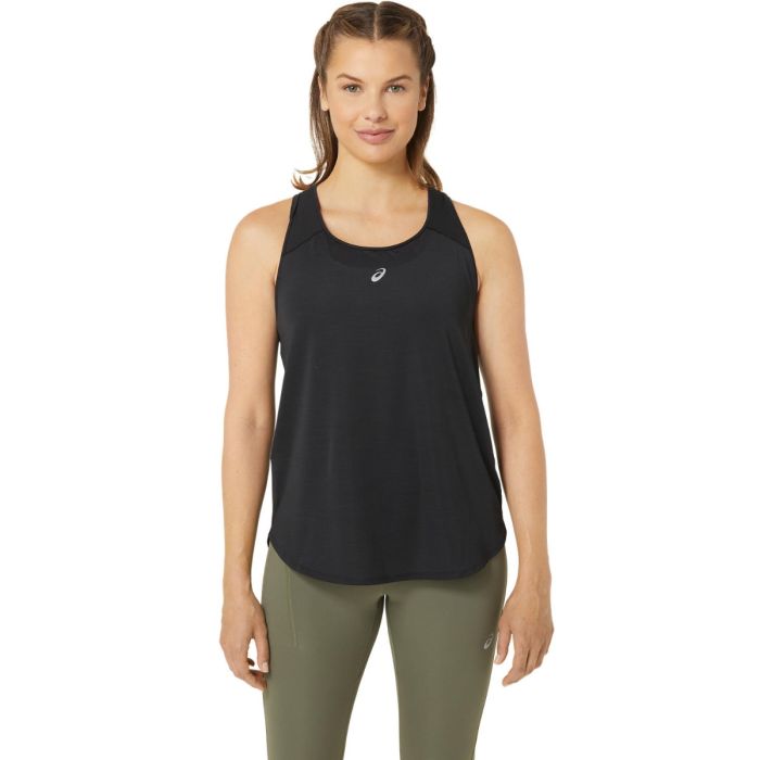 ASICS Road Tank Str. XS Dame - Sort Singlet til komfortabel løbetræning ASICS Road Tank Str. XS Dame - Sort Singlet til komfortabel løbetræning