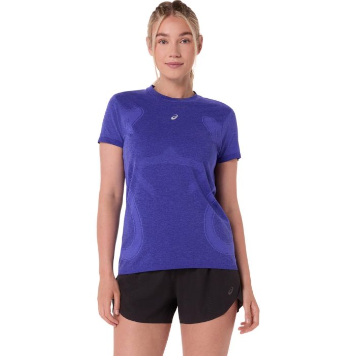 ASICS Seamless SS Top Str. S Blå Dame ASICS Seamless SS Top Str. S Blå Dame